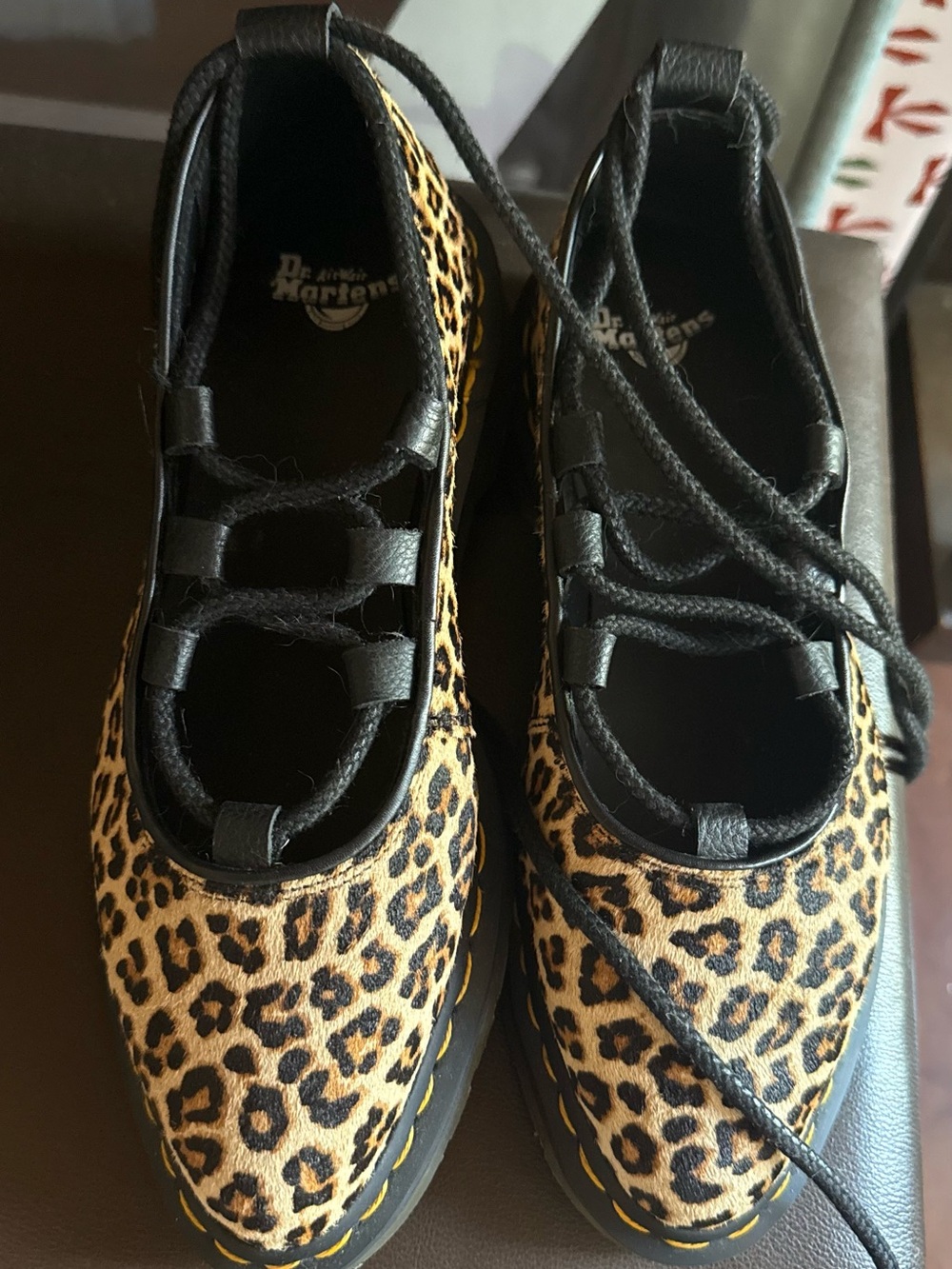 Dr. Martens Leopard-Print lace up Mary Jane